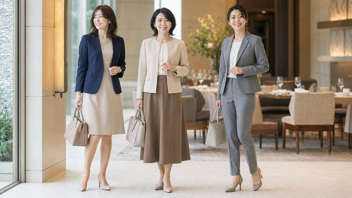 女性の接待・会食コーディネート例