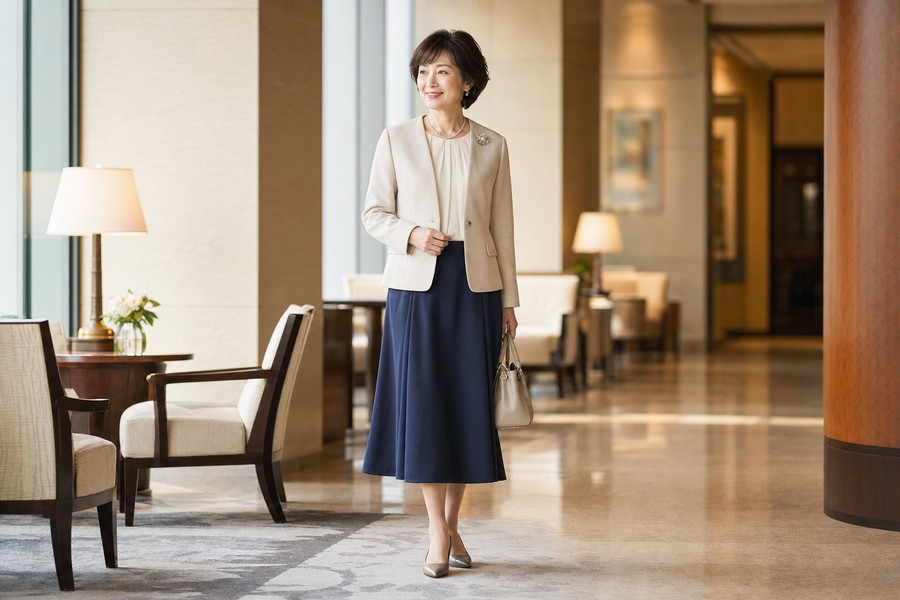 顔合わせにおすすめのジャケットコーデ例