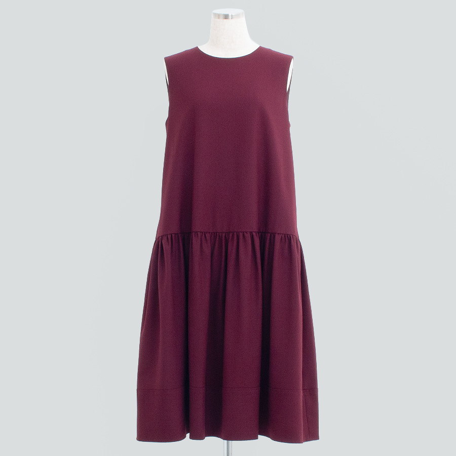 フォクシーブティック Dress Manon 44963 ワンピース 40 ワインレッド