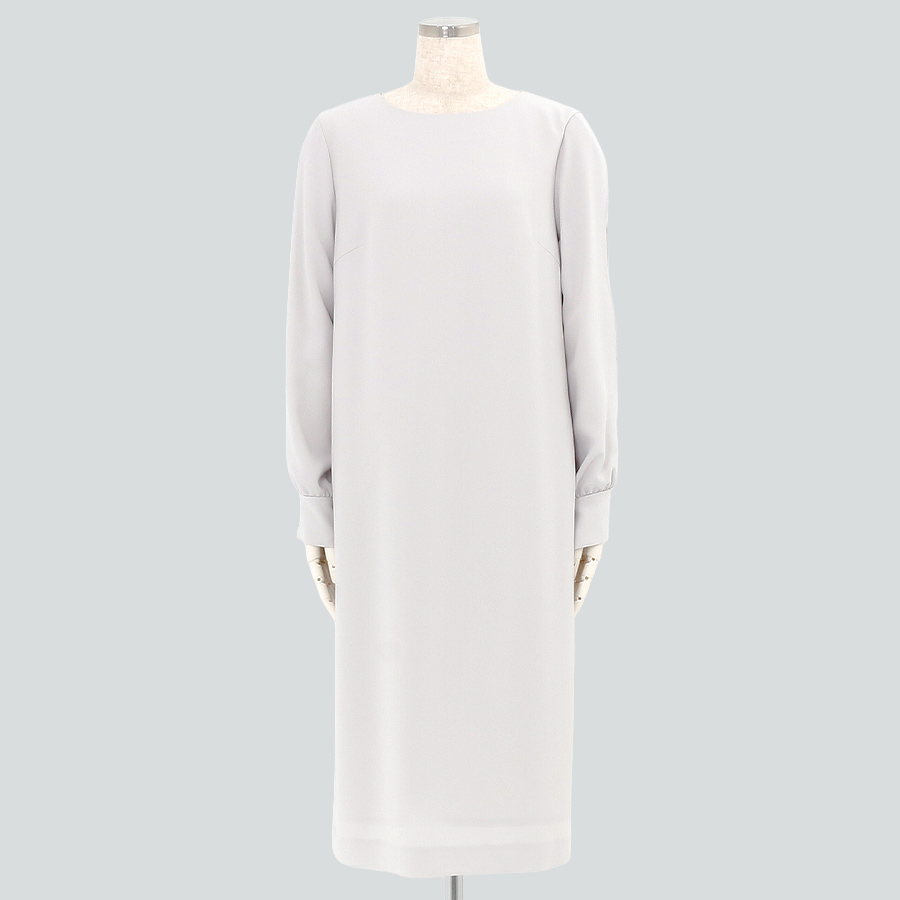 袖プリーツワンピース