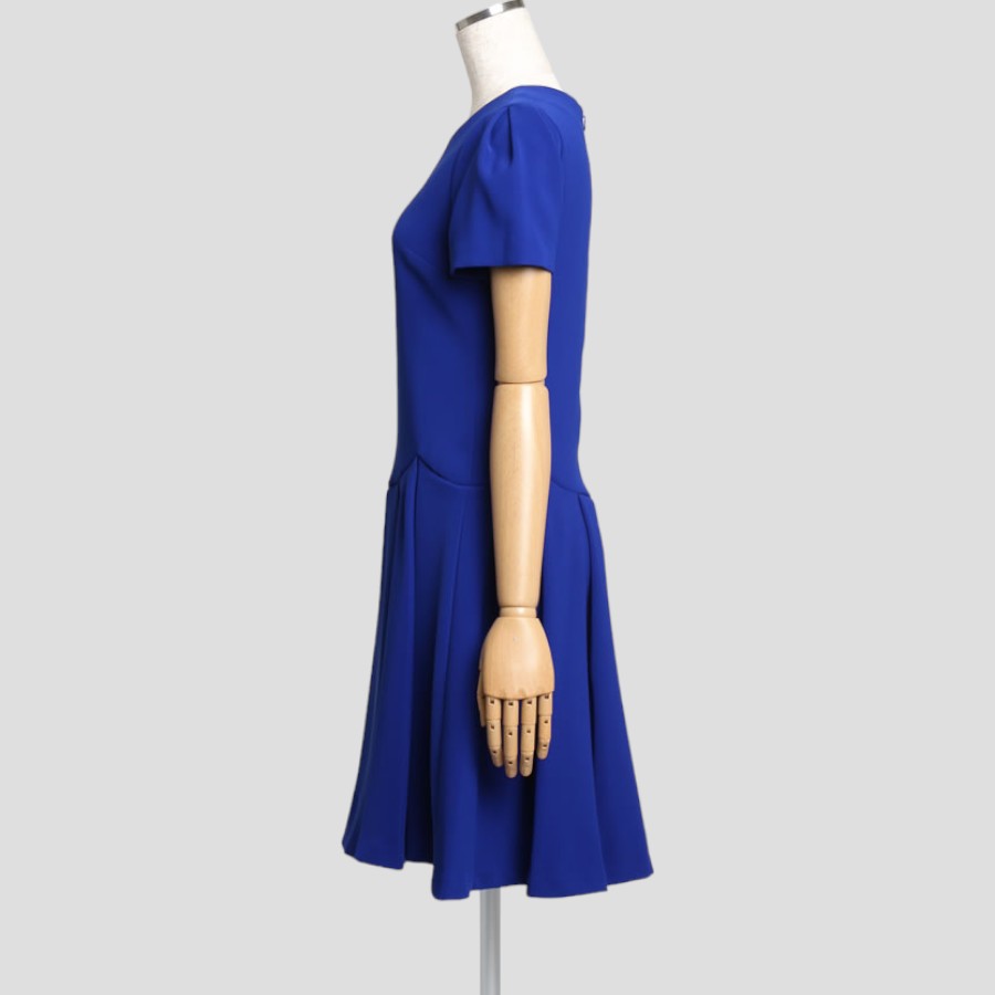 トリプルクロス 裾フレアワンピース（Sサイズ / ブルー / Demi-Luxe BEAMS（デミルクス ビームス））