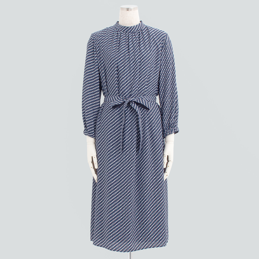 デジタルツイード柄ワンピース