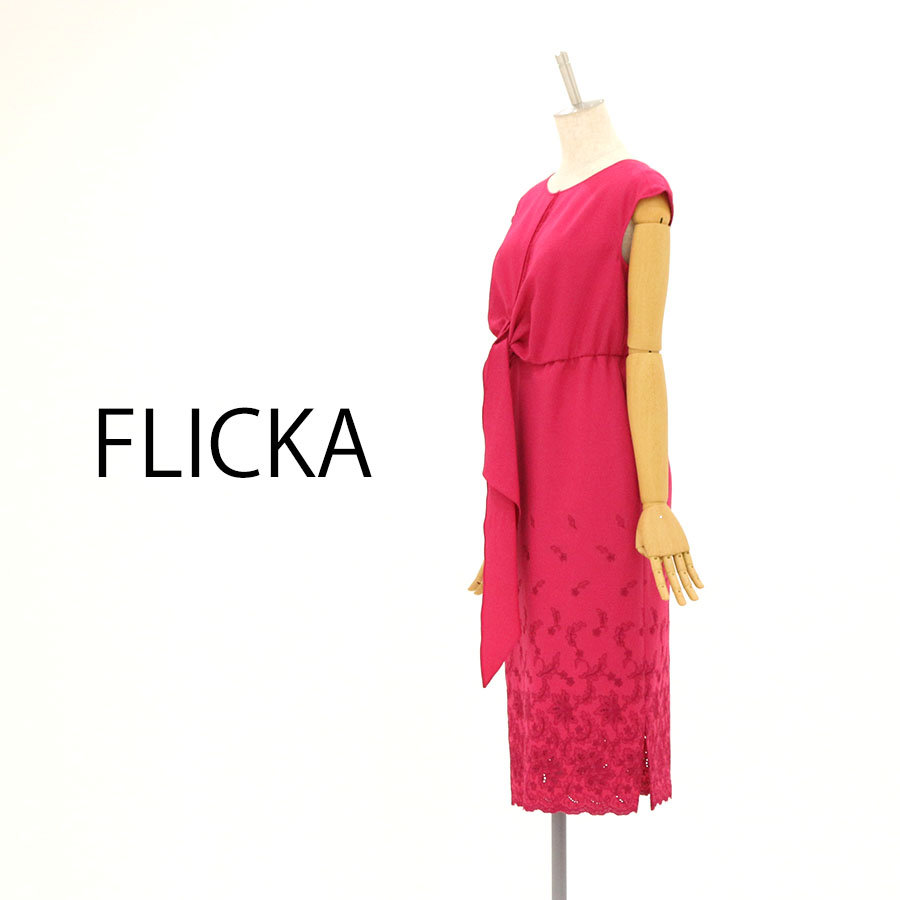 フリッカ THE DRESS BY FLICKA レースドッキングワンピース | www