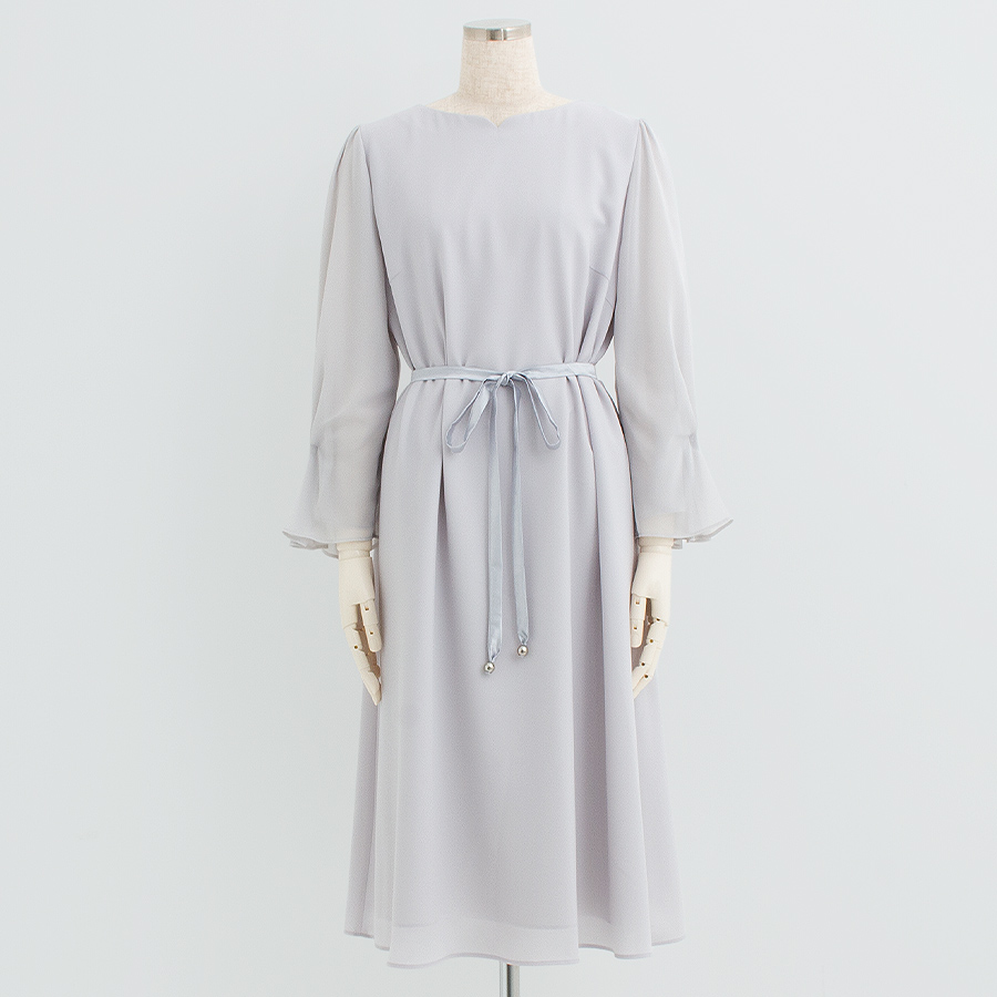 デザインジョーゼットワンピース