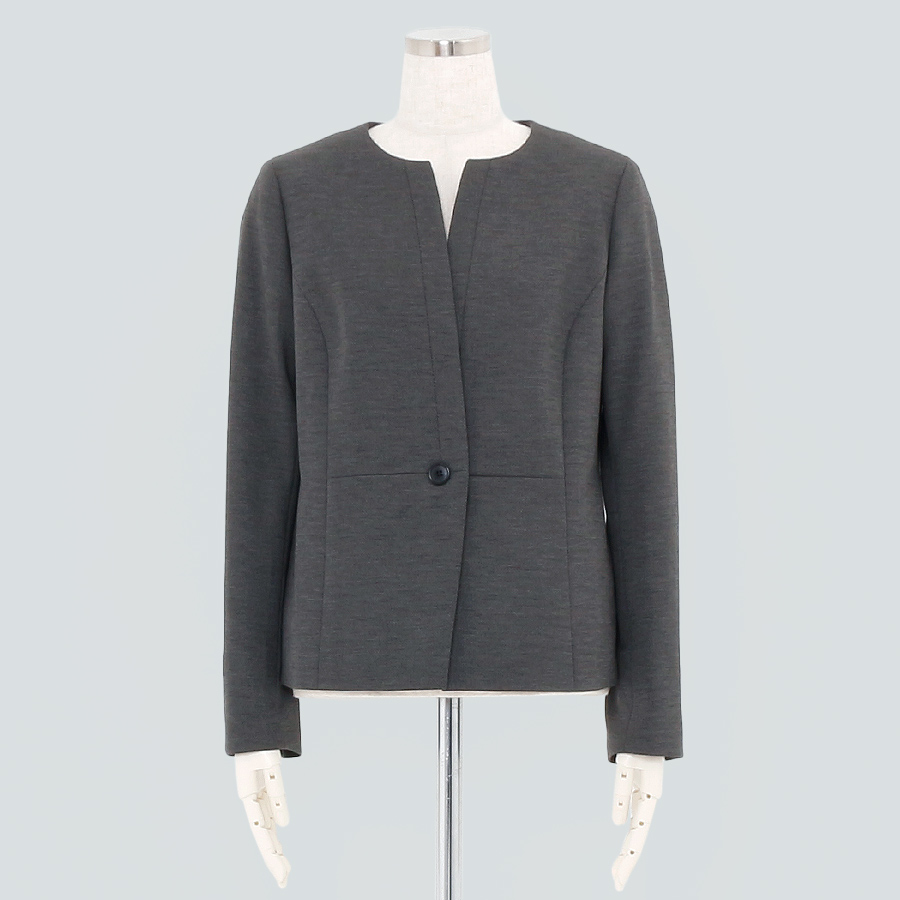 ジャージノーカラージャケット