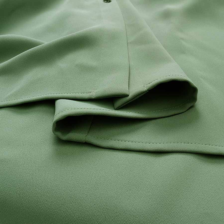 ベルト付きシャツワンピース（Mサイズ / グリーン / ENRICO DOMANI（エンリコドマーニ）） [付属品 1点：ベルト]
