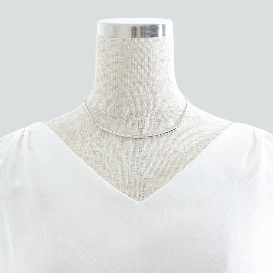 バー＆スネークチェーン チョーカー ネックレス