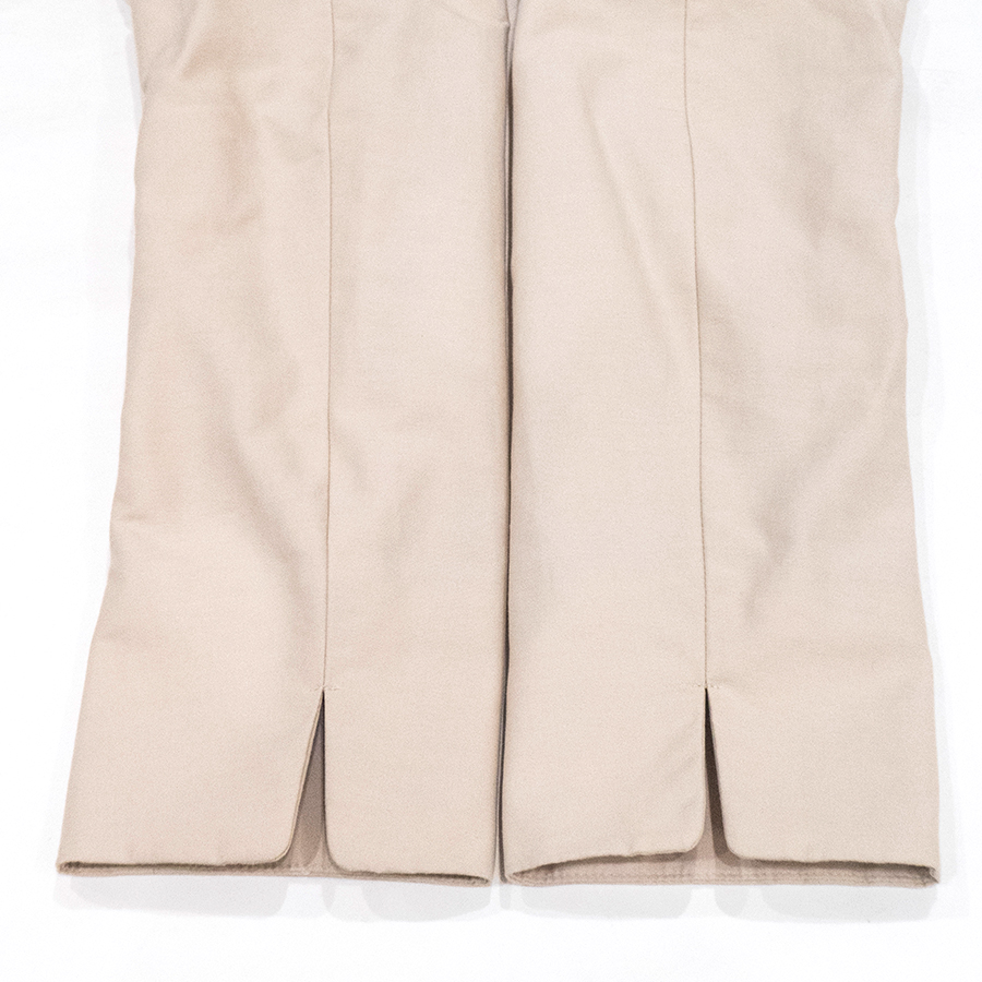 グログランノーカラージャケット（Sサイズ / ライトベージュ / Couture Brooch（クチュールブローチ））