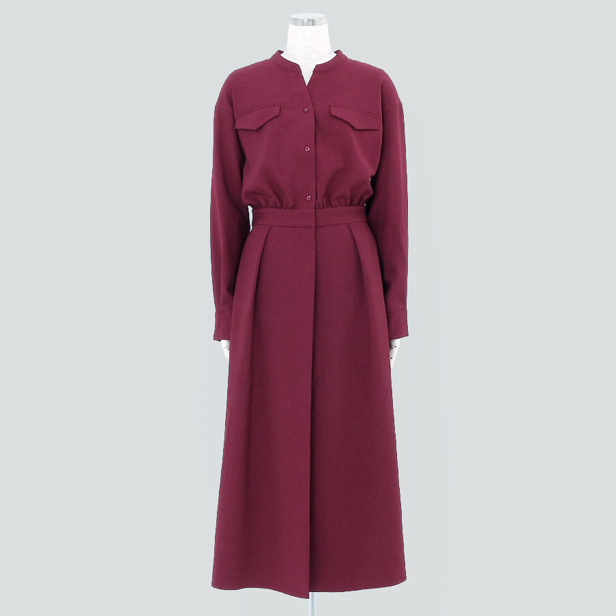 ウールライクフィット＆フレアワンピース