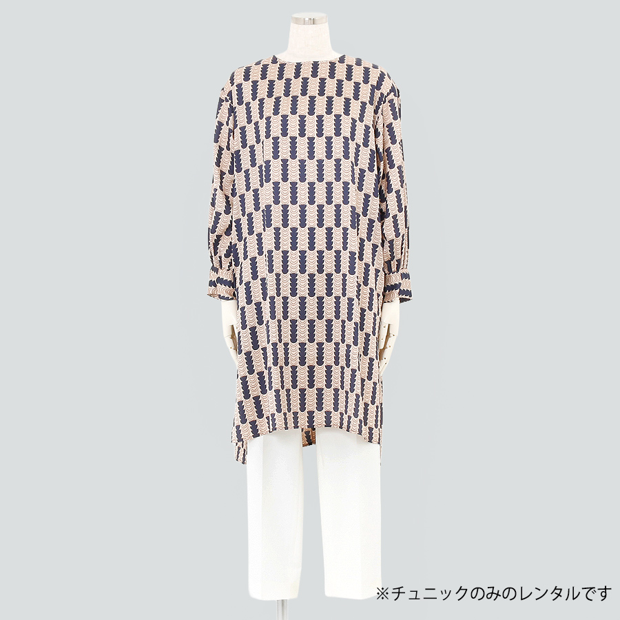 光沢ツイルチュニック