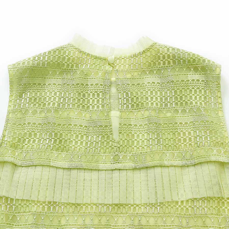 Mix Color Lace Dress（Mサイズ / グリーン / Arobe（アローブ））