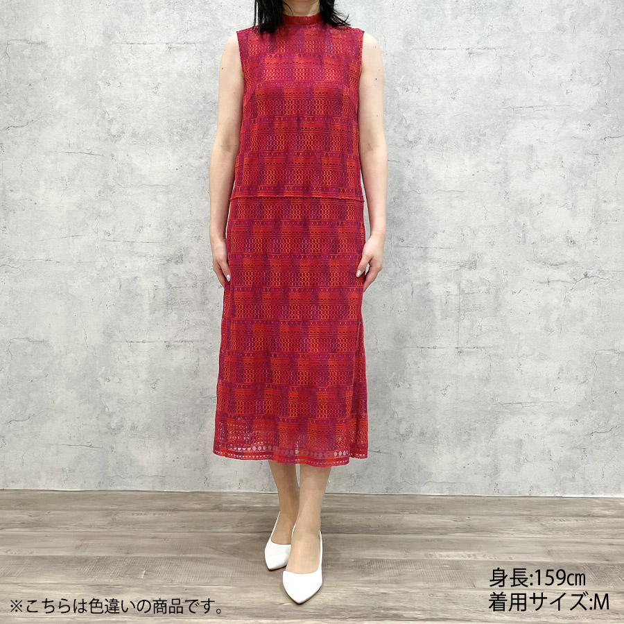 Mix Color Lace Dress（Mサイズ / グリーン / Arobe（アローブ））