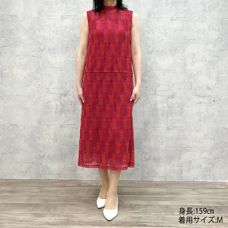 Mix Color Lace Dress（Mサイズ / ピンク / Arobe（アローブ））