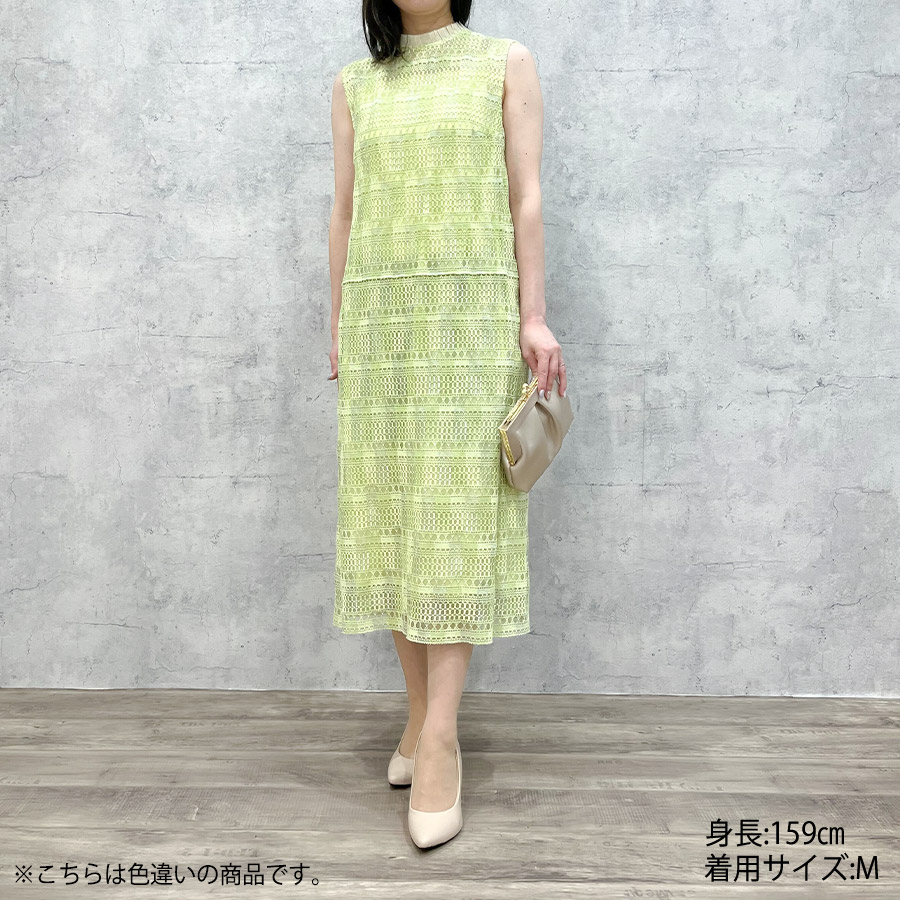 Mix Color Lace Dress（Mサイズ / ピンク / Arobe（アローブ））