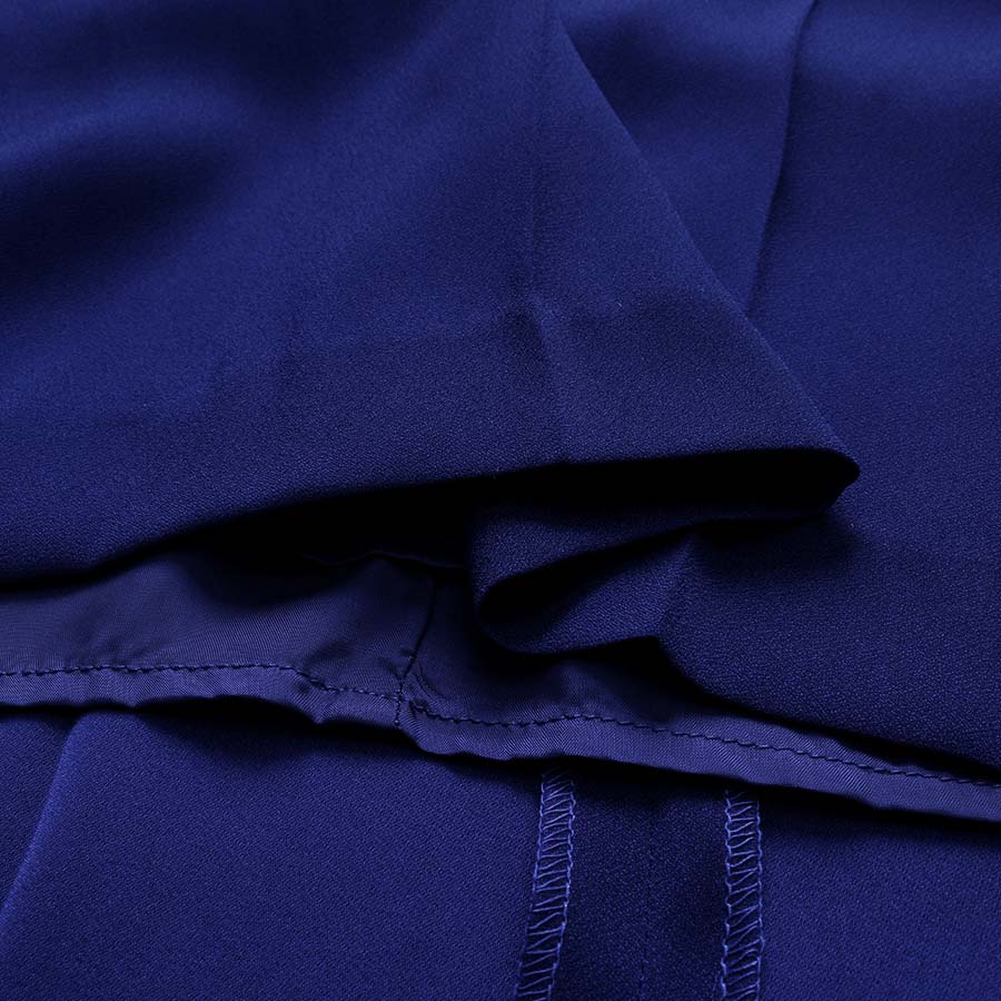 Mix Lace Pleats Dress（Mサイズ / ブルー / Arobe（アローブ）） [付属品 1点：リボン]