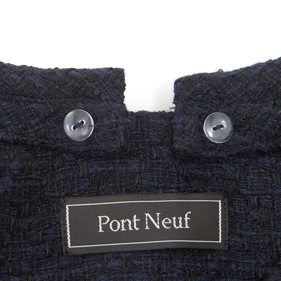 九分袖ツイードジャケット（Sサイズ / ネイビー / Pont Neuf（ポンヌフ）） [付属品 1点：襟]