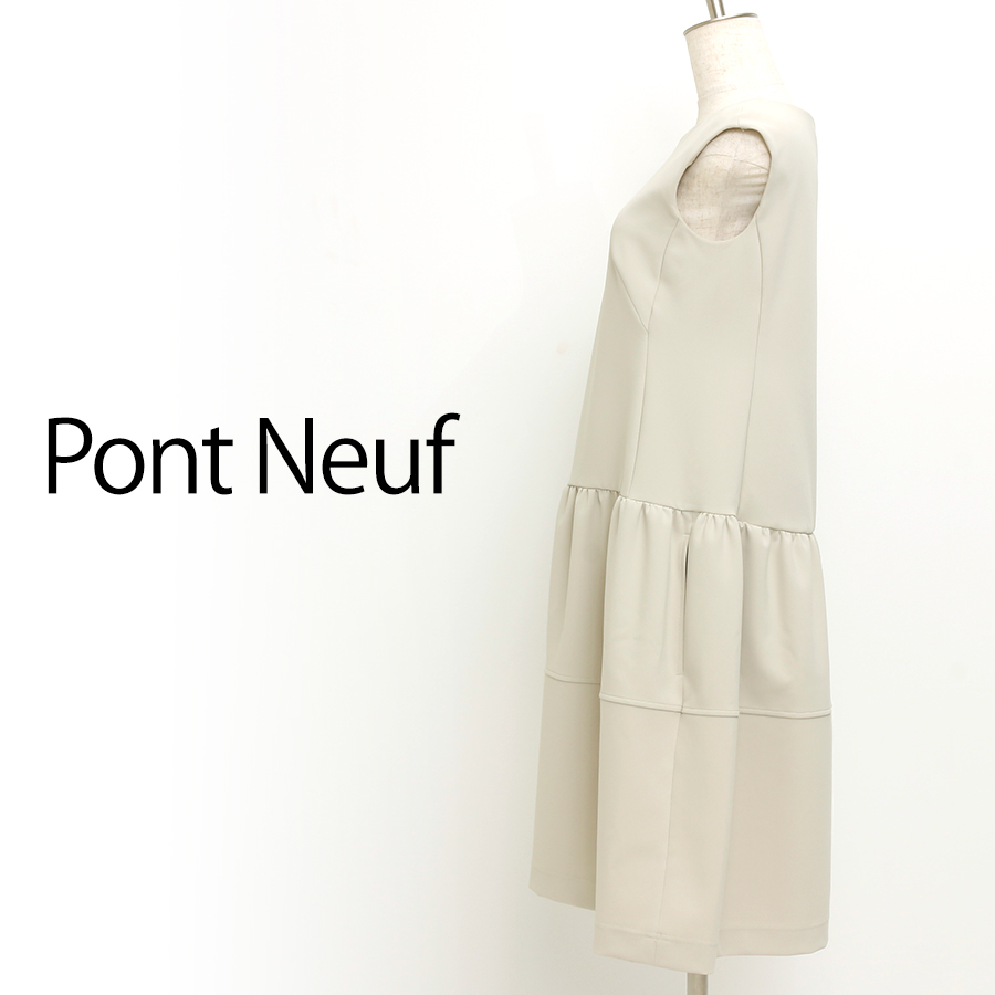 スカート切替ワンピース（Sサイズ / ベージュ / Pont Neuf（ポンヌフ））