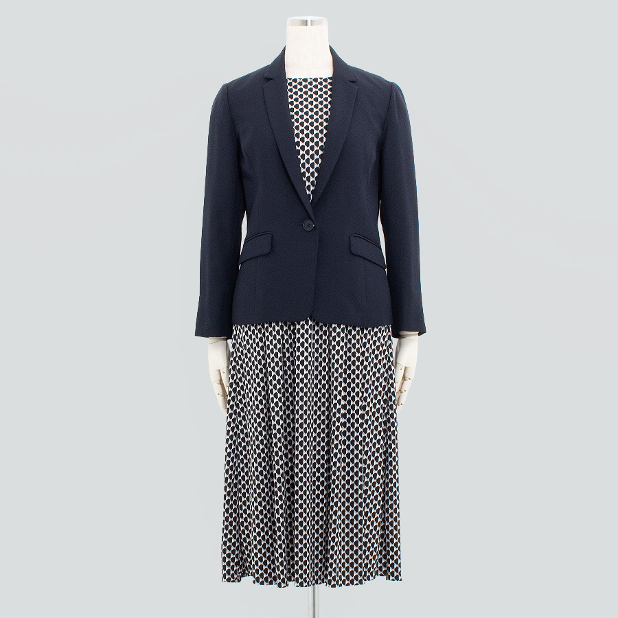 テーラードジャケット＆エアファインスムースワンピース