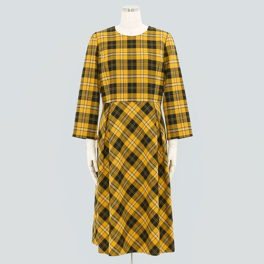 タータンチェックワンピース