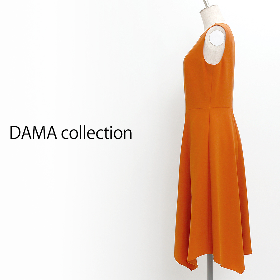 イレギュラーヘムワンピース（Mサイズ / オレンジ / DAMA collection（ダーマ・コレクション））