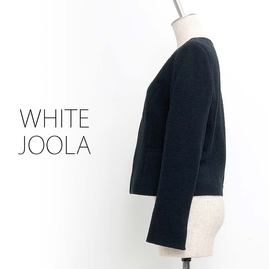 ノーカラージャケット（Mサイズ / ネイビー / WHITE JOOLA（ホワイトジョーラ））