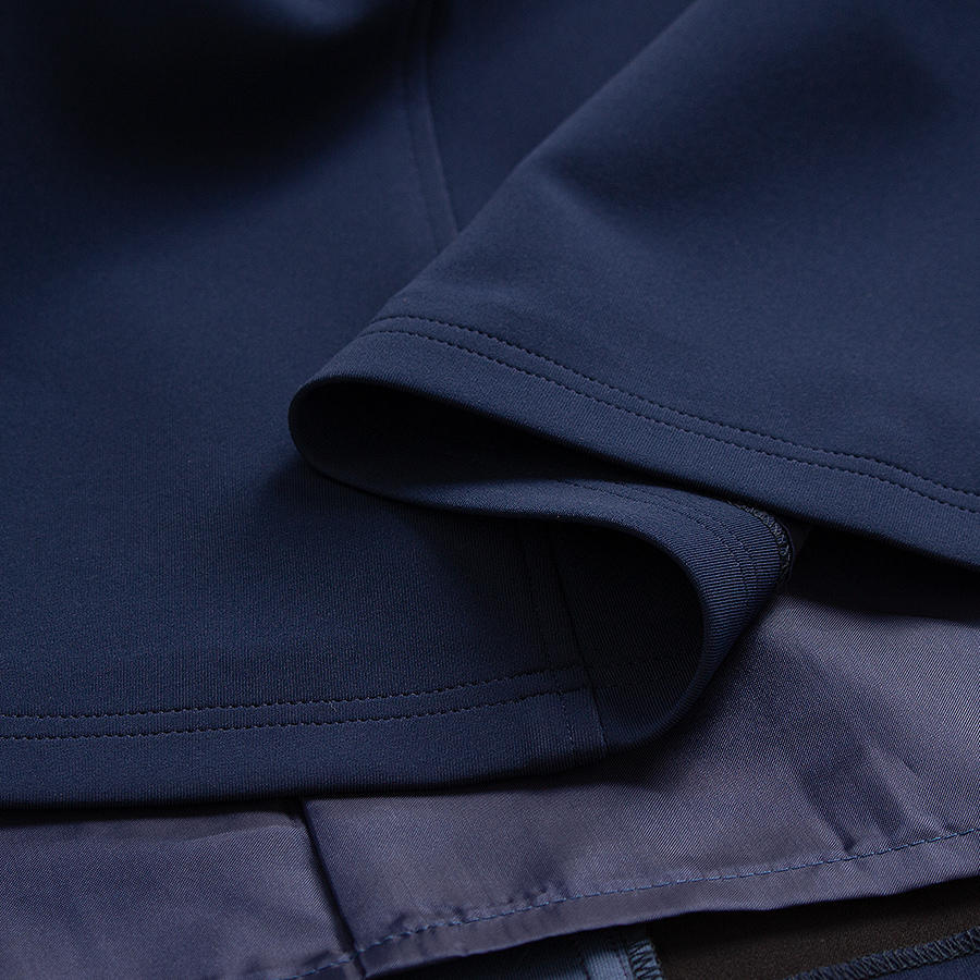M'S GRACY 23SS フロントジップ フード ワンピース 36 フロントジップワンピース（Mサイズ / ブルー / M'S GRACY（エムズ